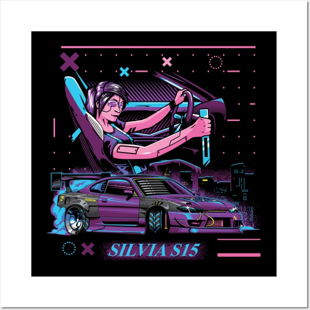 Nissan Silvia s15 Wall Art by JDMAPEX